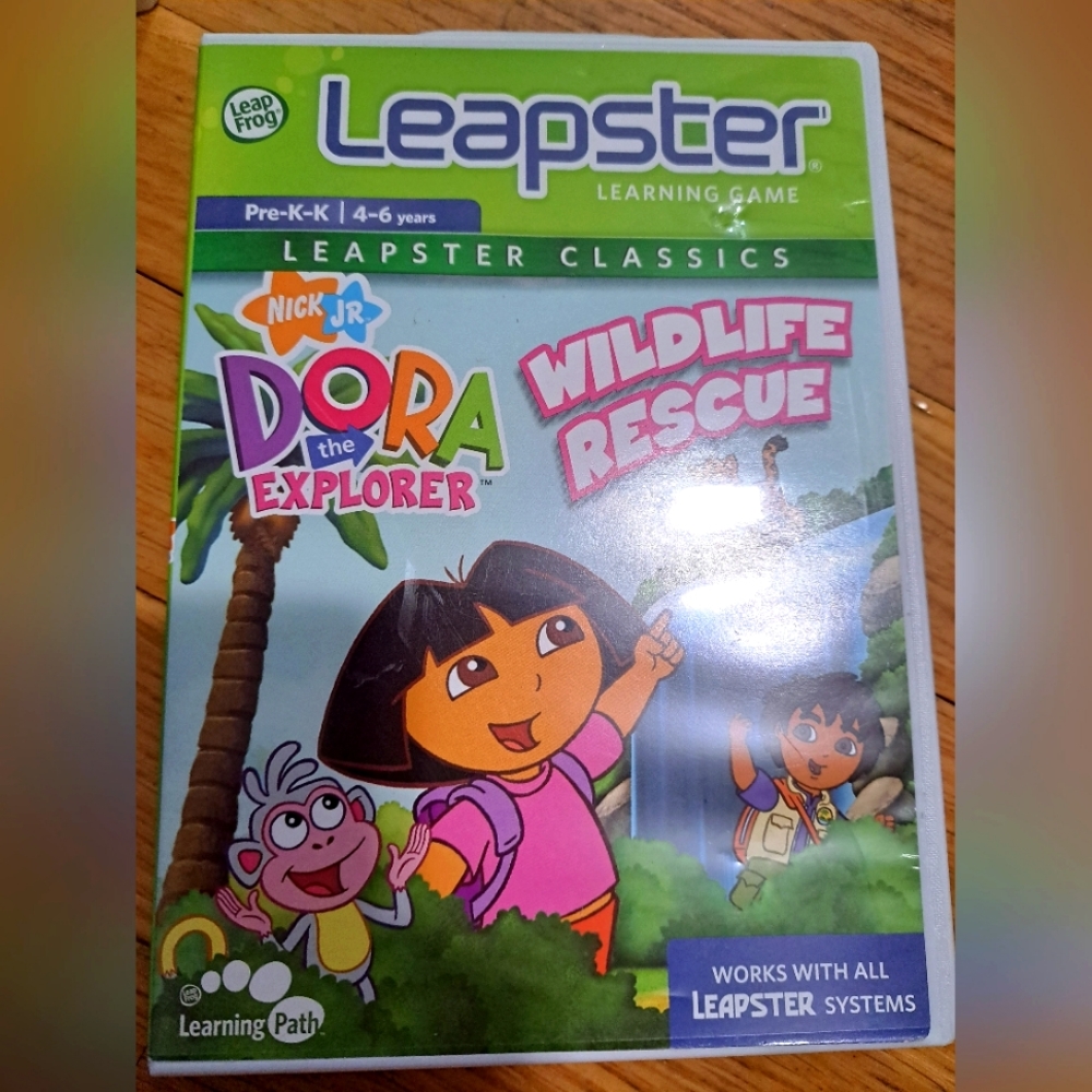 Leapster Nick Jr Dora the Explorer Wildlife Rescue Game